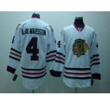 nhl chicago blackhawks #4 hjalmarsson white