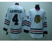 nhl chicago blackhawks #4 hjalmarsson white