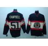 nhl chicago blackhawks #51 campbell black[third edition]