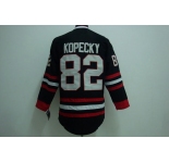 nhl chicago blackhawks #82 kopecky Black jerseys