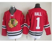 nhl jerseys chicago blackhawks #1 hall red[m&n]