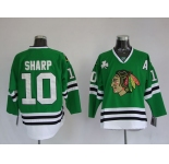 nhl jerseys chicago blackhawks #10 patrick sharp green