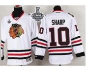 nhl jerseys chicago blackhawks #10 patrick sharp white[2015 stanley cup]