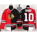 nhl jerseys chicago blackhawks #10 sharp black-red[split][2015 stanley cup]