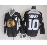 nhl jerseys chicago blackhawks #10 sharp black