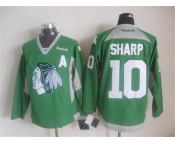 nhl jerseys chicago blackhawks #10 sharp green[2015 new]
