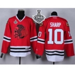 nhl jerseys chicago blackhawks #10 sharp red-1[the skeleton head][2015 stanley cup]