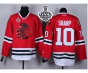 nhl jerseys chicago blackhawks #10 sharp red-1[the skeleton head][2015 stanley cup]