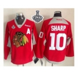 nhl jerseys chicago blackhawks #10 sharp red[2015 new][2015 stanley cup][patch A]
