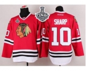 nhl jerseys chicago blackhawks #10 sharp red[2015 stanley cup]