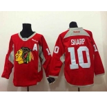 nhl jerseys chicago blackhawks #10 sharp red[patch A][new]