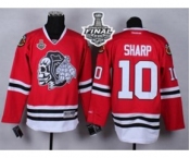 nhl jerseys chicago blackhawks #10 sharp red[the skeleton head][2015 stanley cup]
