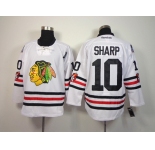 nhl jerseys chicago blackhawks #10 sharp white[2015 new classic]