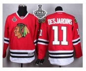 nhl jerseys chicago blackhawks #11 desjardins red[desjardins][2015 stanley cup]