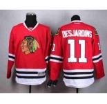 nhl jerseys chicago blackhawks #11 desjardins red[desjardins]