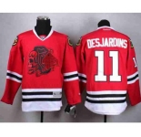 nhl jerseys chicago blackhawks #11 desjardins red[desjardins][the skeleton head]