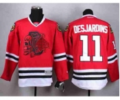 nhl jerseys chicago blackhawks #11 desjardins red[desjardins][the skeleton head]