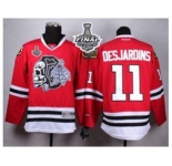 nhl jerseys chicago blackhawks #11 desjardins red[the skeleton head][desjardins][2015 stanley cup]