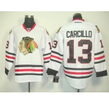nhl jerseys chicago blackhawks #13 carcillo white