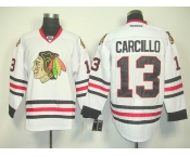 nhl jerseys chicago blackhawks #13 carcillo white