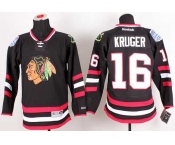 nhl jerseys chicago blackhawks #16 kruger black[2014 new stadium][kruger]