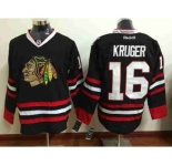 nhl jerseys chicago blackhawks #16 kruger black[kruger]
