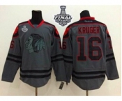 nhl jerseys chicago blackhawks #16 kruger grey[2015 stanley cup][kruger]