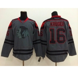 nhl jerseys chicago blackhawks #16 kruger grey[charcoal cross check]