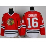 nhl jerseys chicago blackhawks #16 kruger red[kruger]
