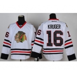 nhl jerseys chicago blackhawks #16 kruger white[kruger]