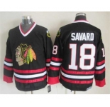 nhl jerseys chicago blackhawks #18 savard black