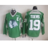 nhl jerseys chicago blackhawks #19 janathan toews green[2015 new][patch C]