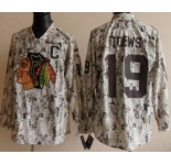 nhl jerseys chicago blackhawks #19 jonathan toews wthite camo