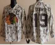 nhl jerseys chicago blackhawks #19 jonathan toews wthite camo