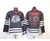 nhl jerseys chicago blackhawks #19 toews black ice[the skeleton head][patch C]