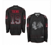nhl jerseys chicago blackhawks #19 toews black[number black-red]