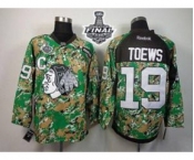 nhl jerseys chicago blackhawks #19 toews camo[2015 stanley cup][patch C]
