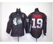 nhl jerseys chicago blackhawks #19 toews full black[patch C]
