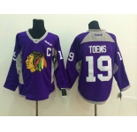 nhl jerseys chicago blackhawks #19 toews purple