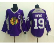 nhl jerseys chicago blackhawks #19 toews purple