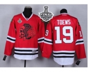 nhl jerseys chicago blackhawks #19 toews red-1[the skeleton head][2015 stanley cup]