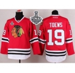 nhl jerseys chicago blackhawks #19 toews red[2015 stanley cup]