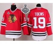 nhl jerseys chicago blackhawks #19 toews red[2015 stanley cup]
