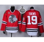 nhl jerseys chicago blackhawks #19 toews red[the skeleton head][2015 stanley cup]