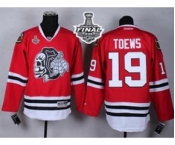 nhl jerseys chicago blackhawks #19 toews red[the skeleton head][2015 stanley cup]