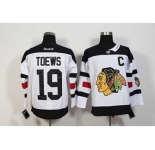nhl jerseys chicago blackhawks #19 toews white[patch c][2016 stadium]