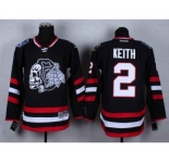 nhl jerseys chicago blackhawks #2 keith black-1[2014 new stadium][the skeleton head]