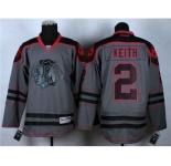 nhl jerseys chicago blackhawks #2 keith grey