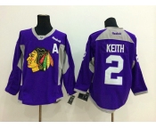nhl jerseys chicago blackhawks #2 keith purple