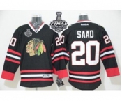 nhl jerseys chicago blackhawks #20 saad black[2015 stanley cup]